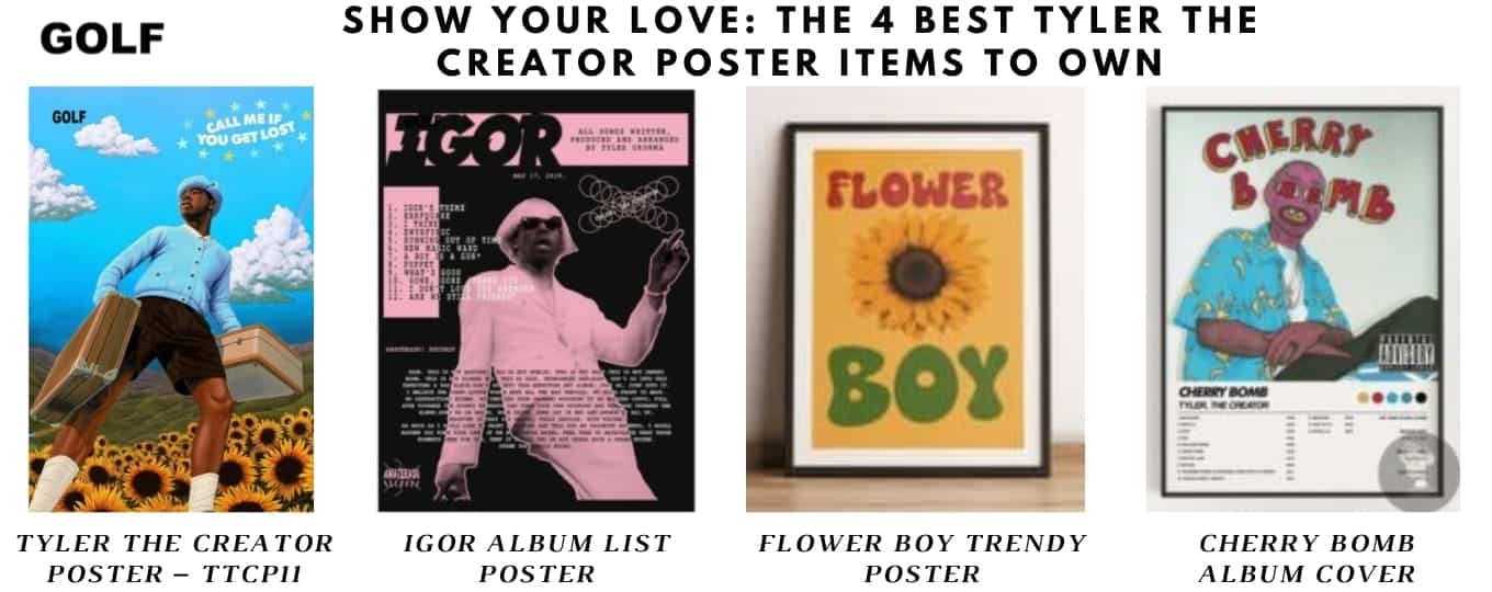 Show Your Love The 4 Best Tyler The Creator Poster Items to Own